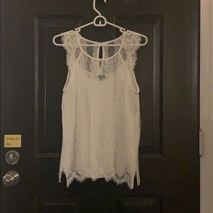 White lace blouse